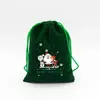En stock Bolsa de Regalo de Dulces Navideños Bolsillo Paquete de Franela Regalo de Navidad Seguro Bolsa para Frutas Bolsa de Empaque para Almacenamiento de Snacks