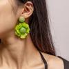 EZ4804 Llegada Nueva Transfronteriza Europea y Americana Flor de Tela Pendientes Hechos a Mano Lafitras Joyería de Flores Elegantes para Mujeres