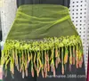 Fabricante de Venta Caliente al por Mayor 15 Colores en Stock Encaje Bordado con Lentejuelas Hoja de Sauce Flecos Iridiscentes Accesorios para Dobladillo de Vestido de Baile Latino