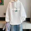 DestacadoSudadera con capucha gruesa de peso pesado de 280 g para hombre y mujer, primavera y otoño, estilo ins suelta estilo campus, chaqueta versátil