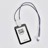 Portatarjetas de Pantalla Completa para Negocios, Portatarjetas de Identificación, Portapase con Correa para el Cuello, Cordón Retráctil, Portaetiquetas de Nombre, Credencial de Trabajo, Portatarjeta de Identificación de Trabajo