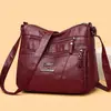 Bolsa Mãe Transfronteiriça de Couro Macio Estilo Retrô de Nicho 2026 Nova Moda Bolsa de Avó Bolsa de Ombro Feminina Transversal Bolsa de Sogra