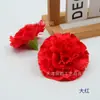 Clavel de 8 cm Flor Artificial de Seda Regalo para el Día del Maestro el Día de la Madre Arreglo Floral Caja de Flores Tarjeta de Felicitación Decoración Casera DIY