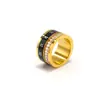 Anillo giratorio de estilo ins cool de venta caliente en Europa y América, anillo de joyería simple con diamantes, números romanos, anillo para pareja, nicho