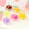 Jalea luminosa transparente garra de gato linda accesorios de joyería de resina DIY material de pegamento en crema para funda de teléfono pegatina de refrigerador