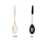Punho de madeira de silicone Kitchenware terno estilo nórdico Home Stir-fry Silicone Shovel Non-stick Cooking Soup Spoon Kitchen Supplies