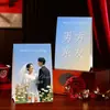 Decorações de casamento no atacado, cartões de mesa VIP para convidados de casamento e noivado, cartões de assinatura para o noivo e a noiva, vendas diretas de fábrica estilo chinês