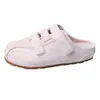 Chinelos Fechados Fofos Casuais Confortáveis Não Cansativos de Solado Grosso para Mulheres 2026 Verão Slip-On Antiderrapantes Preguiçosos Sapatos Mule