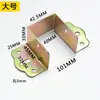 Dobradiça de cama espessa parafuso de cama fivela de cama código de canto de cama suporte de tira de madeira invisível para móveis parafuso conector de dobradiça de cama