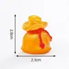 Lingote de Ano Novo para Atrair Riqueza, Boneco de Cavalo Dourado Pequeno, Acessórios Fofos de Decoração DIY, Pequenos Enfeites para Carro e Desktop