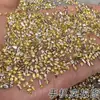5A Zircônio Amarelo Claro Chanfrado Fundo Plano Mini Diamante Enfeites, Lote Inteiro de Brilhantes Olho de Cavalo Unhas Usáveis DIY Nail Art Diamantes