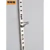 Estantería de Acero Inoxidable con Agujero Horizontal para Pilares Estante de Armario Soporte de Vidrio para Estante Gabinete de Vino Gabinete de Zapatos Ranura Horizontal de Agujero Horizontal de Aluminio Soporte para Pilares AA