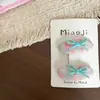 Nuevo Clip para el Cabello, Goma para el Cabello, Pasador, Pinza Lateral, Banda Elástica de Hongo Floral Rosa y Corazón para Niños