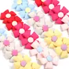 Lindo pasador de tela de algodón tridimensional con forma de flor de cinco pétalos, accesorios de cordón, material para ropa, zapatos y sombreros DIY, bolsa, bolsa