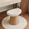 Silla Pequeña de Maquillaje Giratoria de Lujo Ligero para Habitación de Niñas, Tocador, Vestidor, Uso en Casa, Ahorro de Espacio, Taburete Versátil
