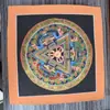 Mandala Pintado a Mano Tibetano Nepalí Dorado Caliente Tamaño 26*26 Núcleo de Tarjeta