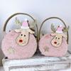 Bolsa de fieltro de oveja navideña, Bolsa para dulces de Nochebuena, Bolsa de tela no tejida transfronteriza para arreglos florales