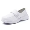 Zapatos de Enfermera Transpirables Calados Personalizados para Mujer, Zapatos de Trabajo Médicos con Velcro Antideslizantes Amortiguadores, Zapatos de Trabajo para Hospital