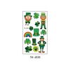 Pegatina de Tatuaje Trébol Irlandés Impermeable Sudor Niños Dibujos Animados Fiesta Fiesta Cara Día de San Patricio Pegatina