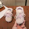 Tênis Respiráveis de Malha para Meninas Primavera e Outono Estilo Coreano Cadarço com Laço Solado Macio Sapatos para Crianças Pequenas Estilo Princesa Casual