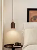 Estilo de canción estética bambú-junta mármol natural candelabro de comedor, mesa de comedor, barra de bar, sala de té Zen, estudio, lámpara de oficina larga