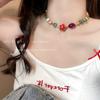 Paraíso de dulces para el verano gotas collar de cuentas de caramelo arcoíris femenino red caliente dulce cool cadena clavícula marea venta al por mayor