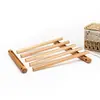 Varillas Redondas de Madera de Haya Perforadas, Palos Redondos de Madera Maciza, Postes de Madera Mecanizados por CNC, Artesanías Pulidas y Acabadas, Stock Listo de Fábrica