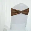 Correas de Hebilla de Diamante Gratis de Amazon Transfronterizas Funda Elástica para Silla de Hotel Boda Anillo de Correa de una Sola Capa Mariposa