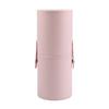 Cubo de almacenamiento para brochas de maquillaje, cilindro, caja de almacenamiento para brochas de maquillaje, tapa de escritorio con compartimento para bolígrafo, cubo de gran capacidad para brochas de maquillaje.