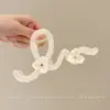 Pinza para el pelo de lazo estilo coreano para cabello voluminoso, pinza para el pelo con forma de corazón para la parte trasera de la cabeza, nuevo pinza de tiburón grande 2026 accesorio para el cabello