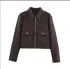 Bestseller de AliExpress al por mayor Ropa para mujer europea y americana transfronteriza 2026 Nueva Moda ZA Casual Chaqueta Abrigo Suave de Lana