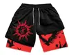 Shorts da Série Naruto Estampa Digital 3D Dragon Ball Camada Dupla Shorts de Praia Fonte de Suprimento de E-commerce Transfronteiriço da Amazon