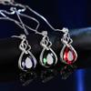Novo Pingente Quadrado de Diamante com Gema Esmeralda em Prata Esterlina S925 Kaicheng Colar de Zircônia Colorida Tesouro Vintage Europeu e Americano para Mulheres