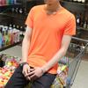 Preço de atacado com decote em V decote redondo camiseta masculina de manga curta solta roupas de verão de morte rápida mais tamanho grande homem gordo gordo t-shirt