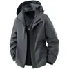 Nueva Chaqueta para Hombre Otoño/Invierno 2026, Chaqueta Gruesa de Moda para Primavera/Otoño, Cortavientos Impermeable con Forro de Forro Polar, Ropa de Trabajo para Hombre