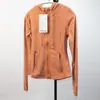 Ropa nueva de yoga otoño e invierno popular para mujer chaqueta con capucha de color liso cárdigan con capucha casual para deportes running nocturno yoga