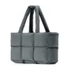 Bolso de Hombro Individual de Gran Capacidad para Debajo del Brazo, Bolso Personalizado para Chaqueta de Plumas, Bolso Tote Nube de Moda, Simple y Versátil, Bolso Acolchado