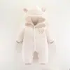 Ropa para bebé para otoño e invierno, engrosada y cálida, mameluco para bebé, mameluco suave de algodón polar para recién nacido, ropa para niños