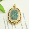 Colgante de Jade Natural Aiyu Paisaje de Agua Azul Marca Collar de Jade Tendencia Nacional Fábrica Venta al por Mayor Dropshipping S4030601