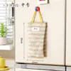 Bolsa colgante de malla transpirable multifuncional para almacenamiento, bolsa de almacenamiento estilo japonés para jengibre y ajo en la cocina, bolsa de tela para almacenar cebolletas, jengibre, ajo, frutas, verduras y especias