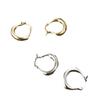 Brincos de Anel com Pigmento Dourado de Alto Padrão para Nicho, Moda Feminina, Elegantes, Exquisitos, Versáteis, Fecho de Orelha, Pino de Prata Esterlina 925, Acessórios de Orelha, Tendência