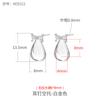 Pendientes de Plata de Ley 925 Soporte Vacío para Mujer Plata Antigua Arena Dorada Retro Soporte para Pendientes DIY Pendientes de Perla de Cera de Abeja Soporte Vacío