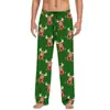Pantalones de pijama de algodón imitación con estampado 3D, europeos y americanos, transfronterizos, casuales para el hogar, para hombre y mujer, con cordón, bolsillo lateral con solapa, pantalones para el hogar, pantalones