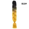 Trenza Jumbo Africana de Colores, Trenzas Sueltas Grandes, Rastas de Color Degradado, Procesamiento Personalizado