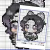 Demon Slayer Nezuko Shinobu Mitsuri Padrão de Adesivo de Miçangas Perler Anime Estilo Pixel Adesivo Decorativo DIY