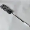 Venta al por mayor de fábrica plumero retráctil de acero inoxidable 2.8 m plumero alargado plumero de plumas de fibra retráctil de 8 secciones