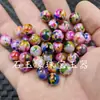 Cuentas Redondas de Ágata de Colores, Cuentas Sueltas de Jade, Verde Esmeralda, Rojo Rosa, Azul Zafiro, Pulsera de Calcedonia, Collar, Accesorios para Joyería
