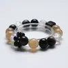 [Jinghei Hanyun] Pulsera de Cristal Blanco Natural para Mujer, Pulsera Versátil de Cristal de Aguamarina al por Mayor