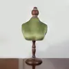 Suporte de Exibição de Colar com Retrato de Madeira Modelo de Pingente de Joia Stand de Joias Stand de Feira Props para Vitrine