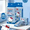 Toallitas húmedas desechables Sanrio, paquete mini, portátil, adecuadas para estudiantes, entrenamiento militar y para limpiar manos y boca; toallitas de agua pura